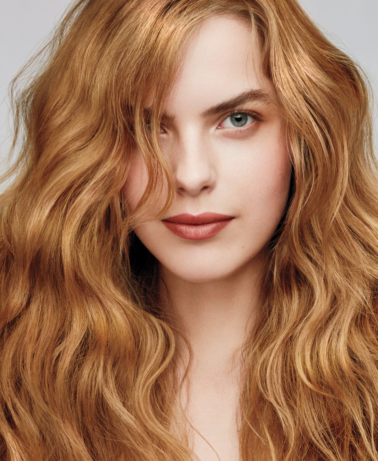 Mid-Back Glossy Copper With Lighter Highlights — Trendy Copper Hair