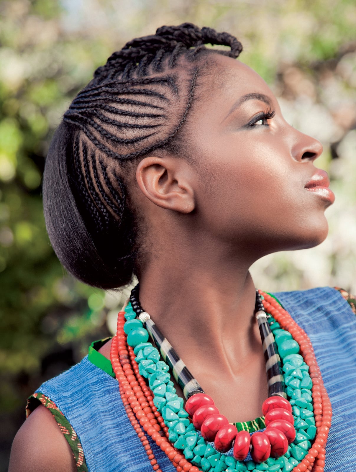 Cornrows With Geometric Pattern, Chin Cornrows With Geometric Pattern, Chin — Trendy Cornrows Braids for Black Women