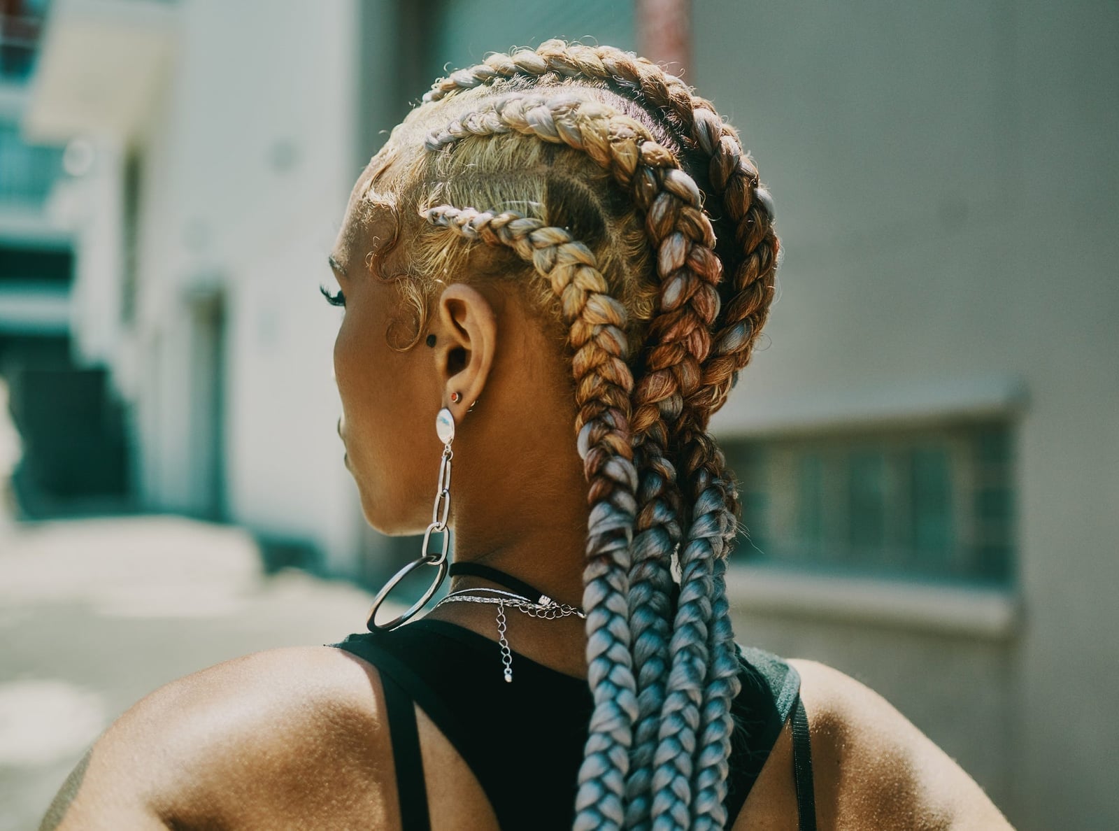 Multi-Colored Wavy Braids Multi-Colored Wavy Braids — Trendy Cornrows Hairstyles for Black Women