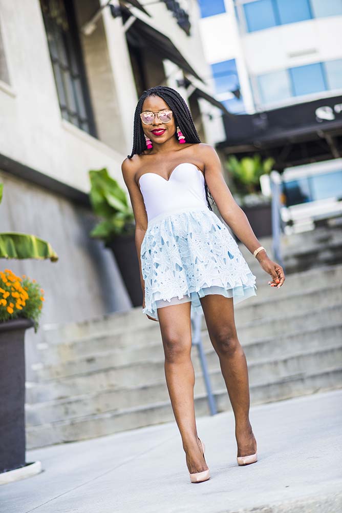 Strapless Sweetheart Top With Layered Lace Skirt Strapless Sweetheart Top With Layered Lace Skirt — Trendy Corset Top Outfits