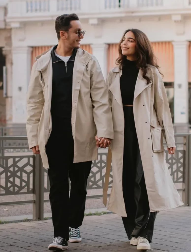 Coordinated Patterned Top and Skirt Set Coordinated Patterned Top and Skirt Set — Trendy Couple Outfit