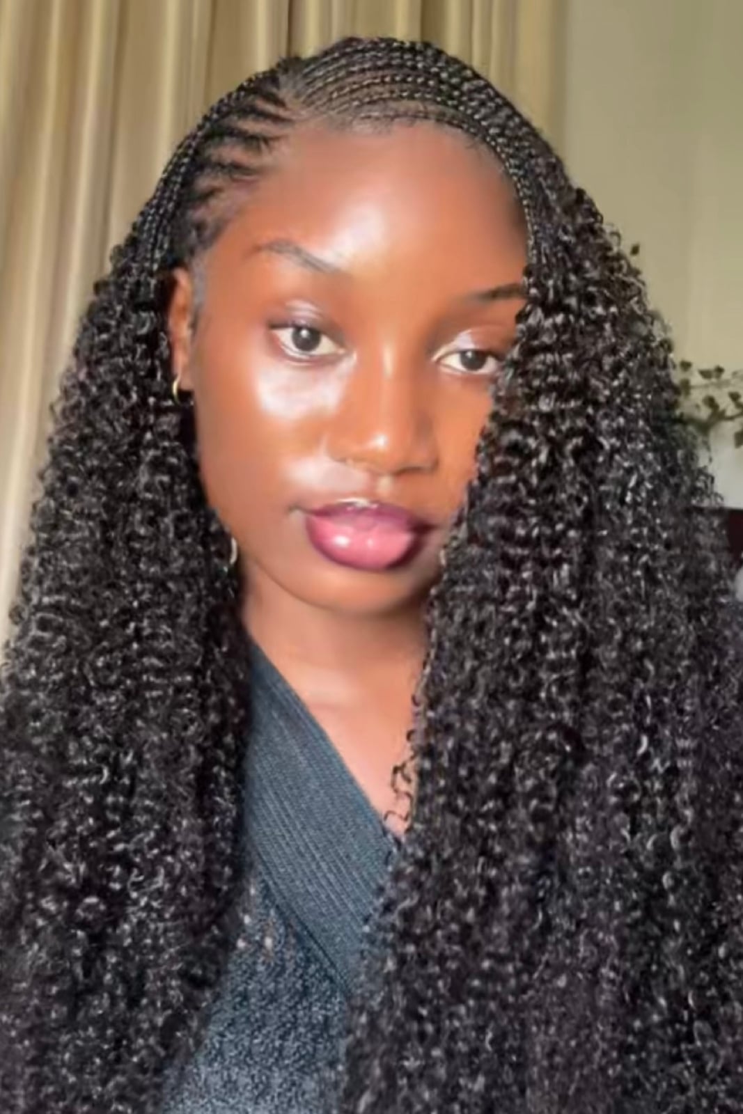 Mid-Back Crochet Braids With Loose Curls and Leading Into Voluminous Mid-Back Crochet Braids With Loose Curls and Leading Into Voluminous — Trendy Crochet Hair