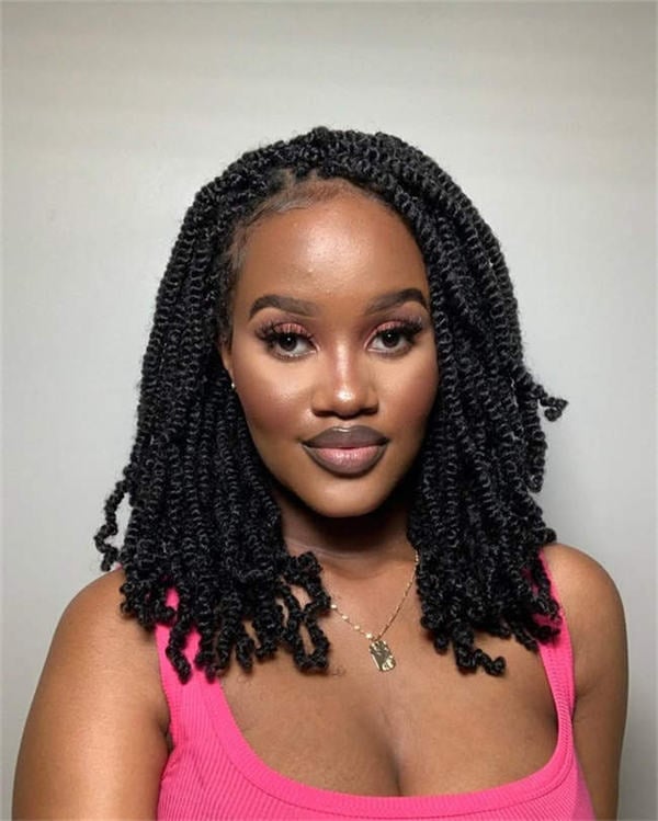 Collarbone Crochet Twists With Texture Collarbone Crochet Twists With Texture — Trendy Crochet Hair