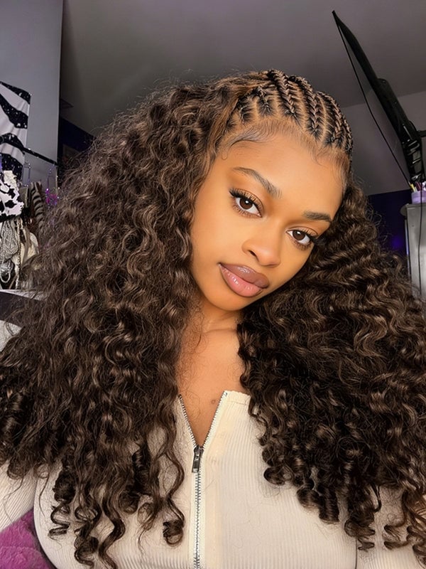Mid-Back Braids Transitioning to Loose Curls, Close-Up Take Mid-Back Braids Transitioning to Loose Curls, Close-Up Take — Trendy Crochet Hair
