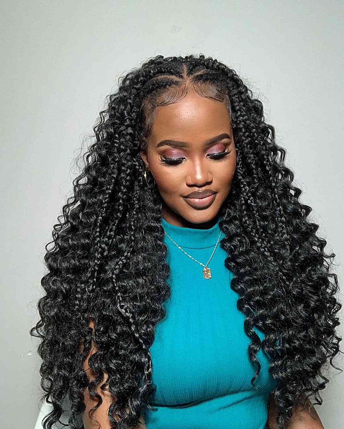 Mid-Back Crochet Braids With Ombre Waves Mid-Back Crochet Braids With Ombre Waves — Trendy Crochet Hair