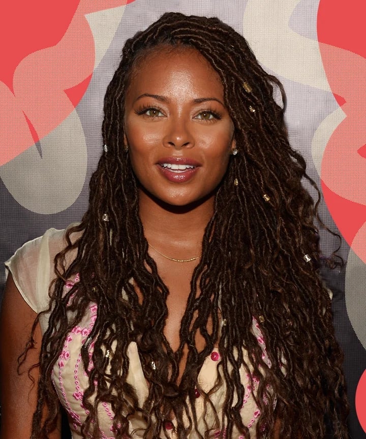 Mid-Back Faux Locs With Wavy Ends Mid-Back Faux Locs With Wavy Ends — Trendy Crochet Hair
