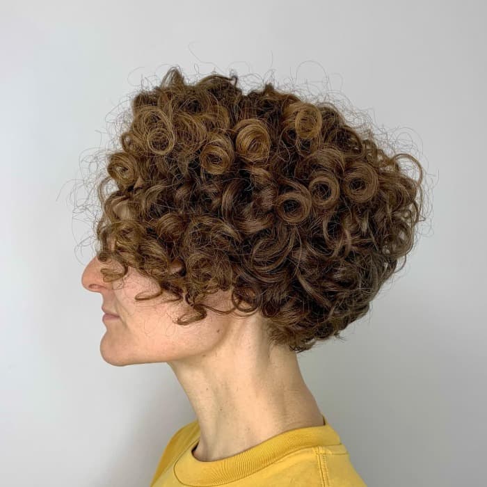 Shoulder Length Layers With Rich Brown Color — Trendy Curly Hair Natural