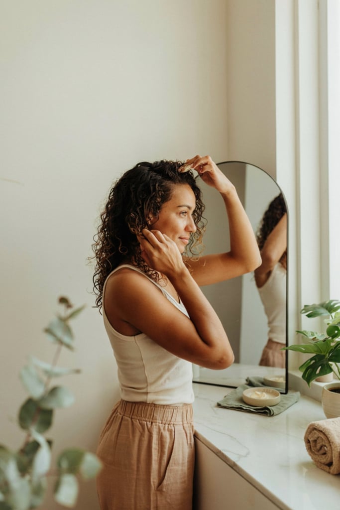 Collarbone Natural Air-Dried Curls — Trendy Curly Hair Products