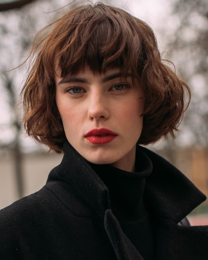 Textured Bixie With Choppy Bangs — Trendy Cutting Bangs