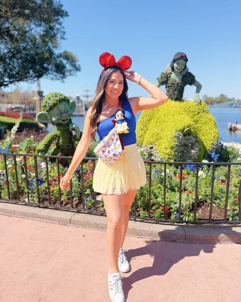 Snow White Graphic Top with Yellow Tiered Skirt — Trendy Disney Outfits