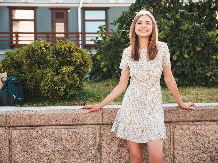 Floral Print A-Line Shirt Dress with Backpack Floral Print A-Line Shirt Dress with Backpack — Trendy Dresses for Teens