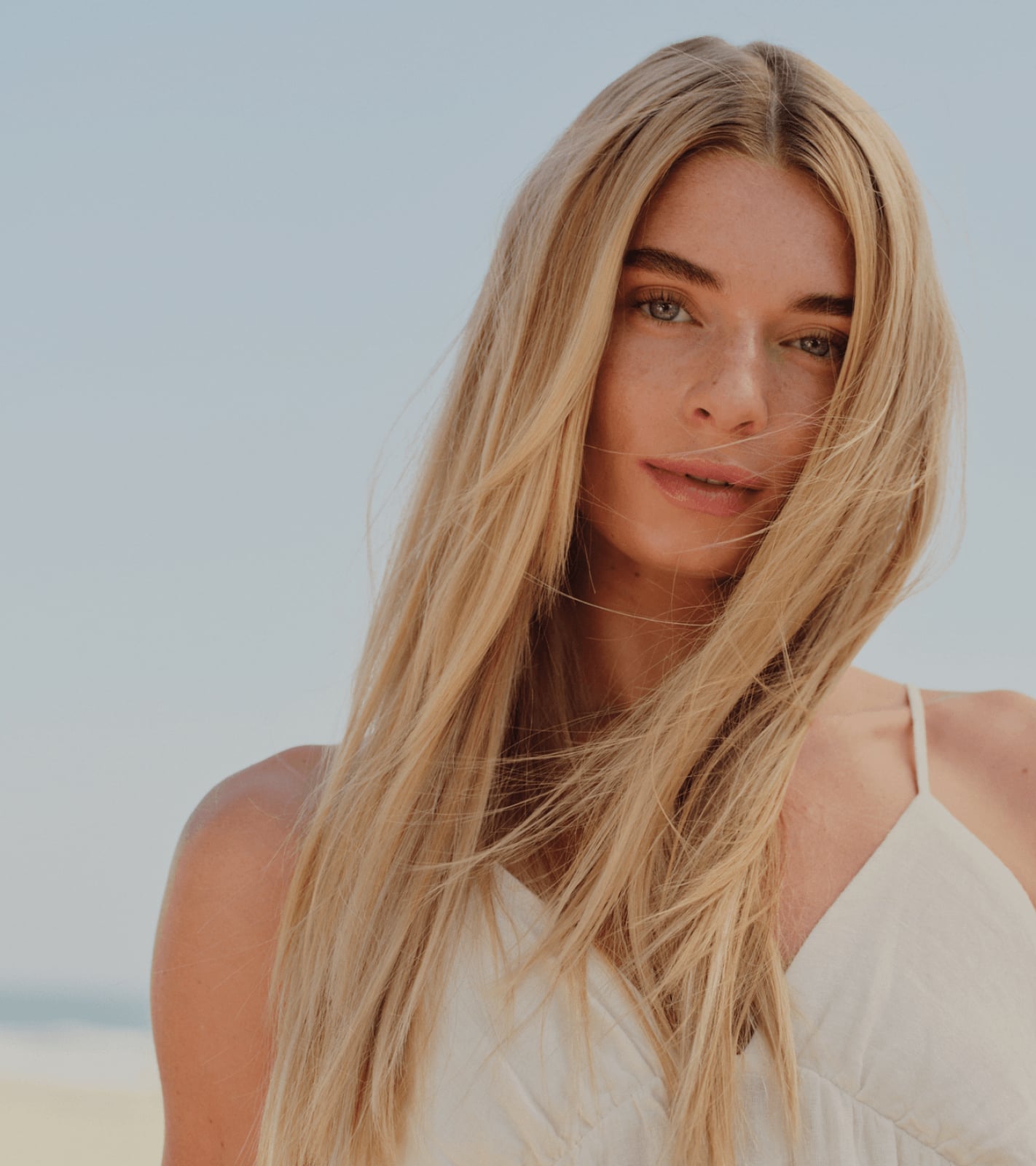Windswept Ash Blonde Shoulder Length Style — Trendy Extensions Hair