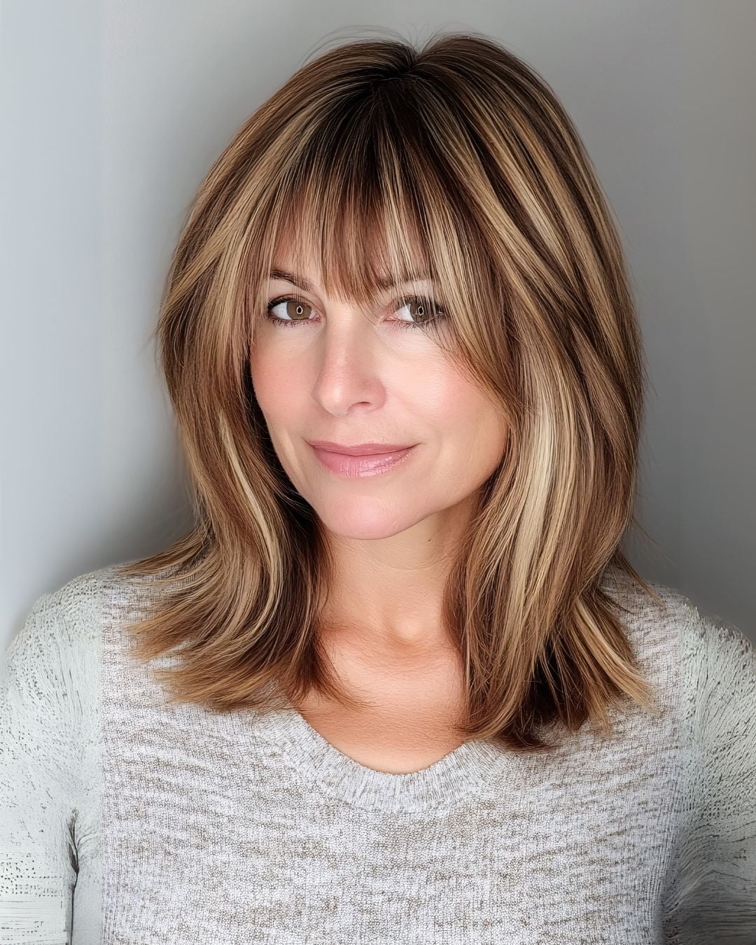 Collarbone Shag With Full Fringe — Trendy Extensions Hair
