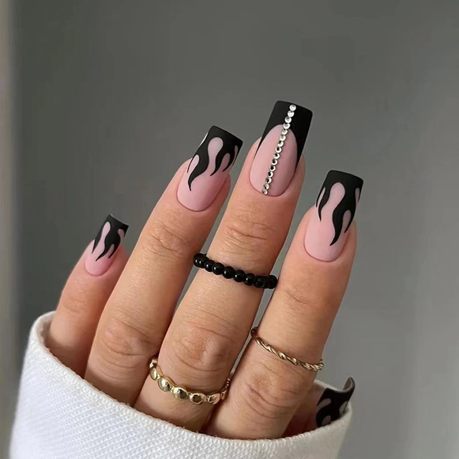 Matte Square Press On Nails Matte Square Press On Nails — Trendy Flame Nails