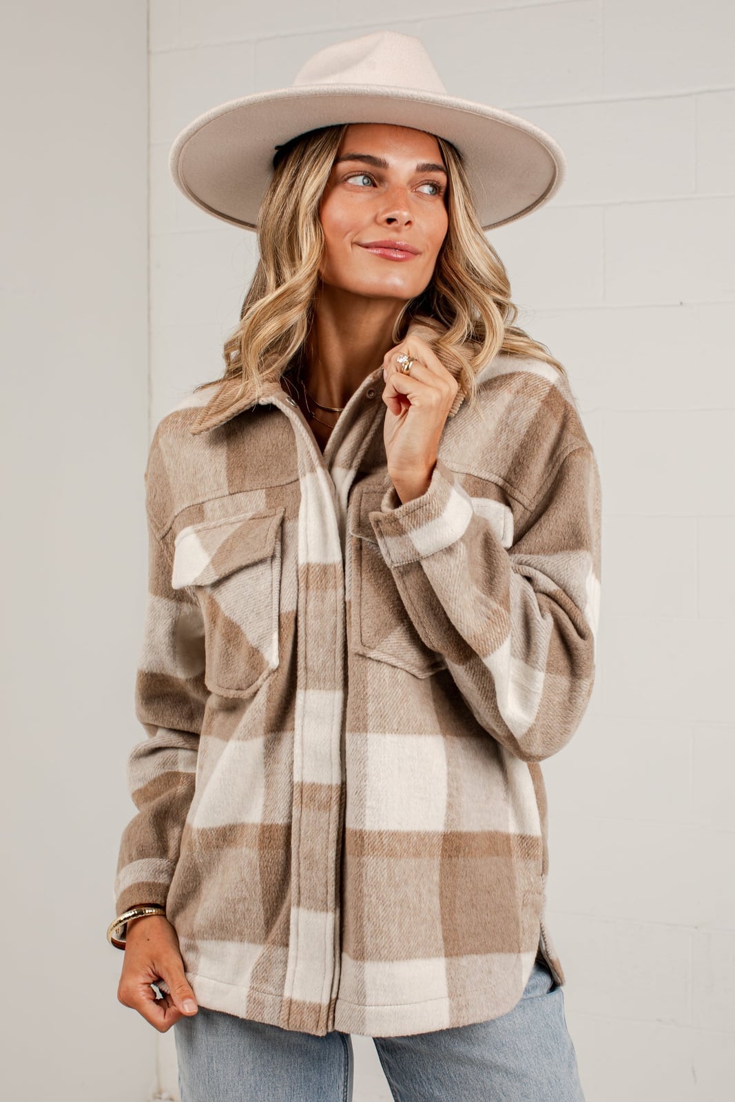 Matching Hat with Plaid Shacket Matching Hat with Plaid Shacket — Trendy Flannel Outfits