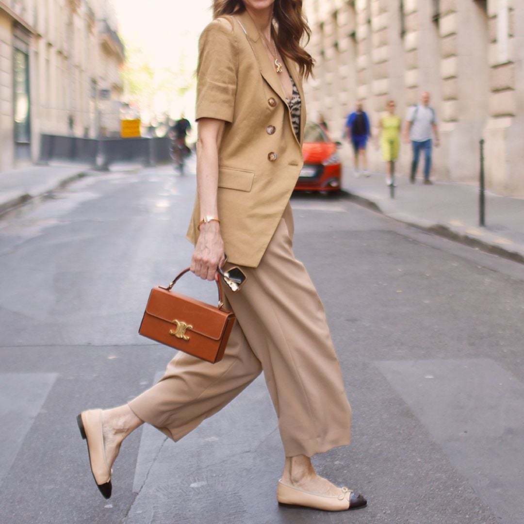 Linen Blend Blazer with Wide-Leg Trousers for Smart Casual — Trendy French Outfits