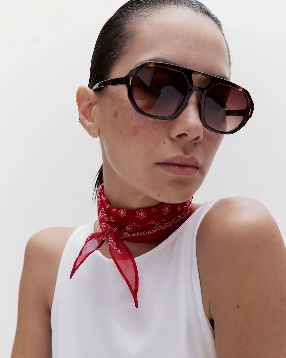 Silk Scarf Adds a Pop of Color Silk Scarf Adds a Pop of Color — Trendy French Style