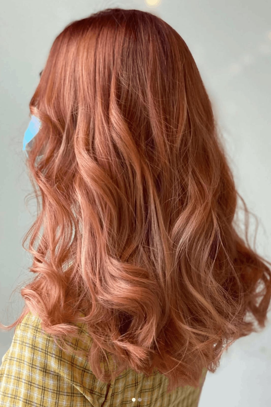 Collarbone Coral Ginger With Peachy Tones Collarbone Coral Ginger With Peachy Tones — Trendy Ginger Hair Color