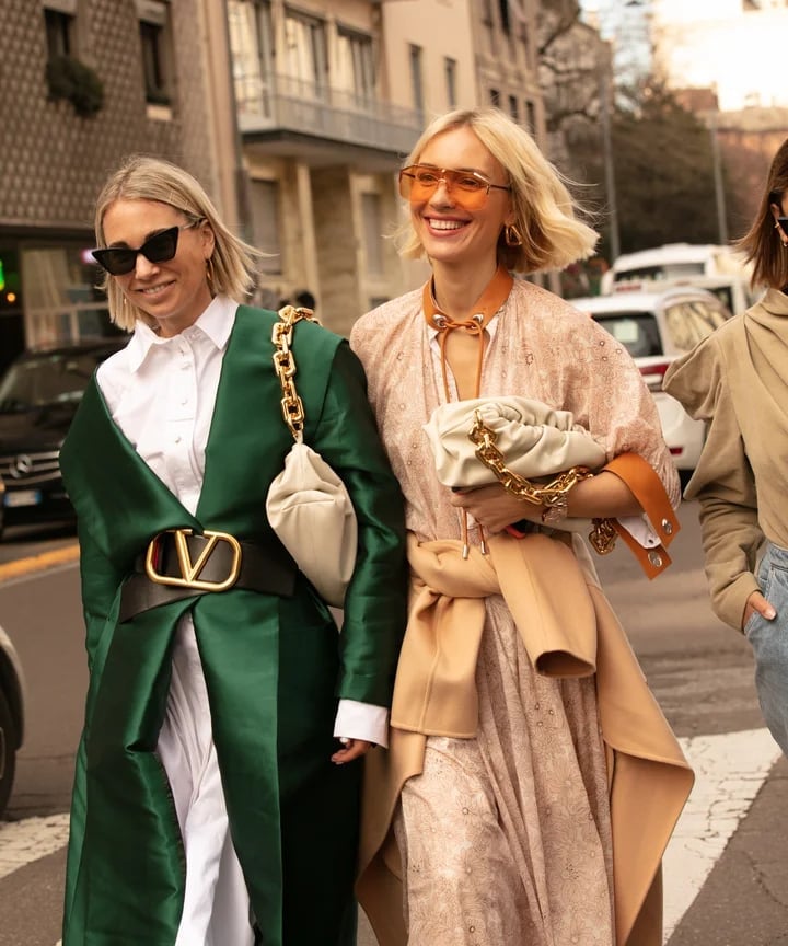 Oversized Green Satin Coat Layered for Street Style — Trendy Green Outfits