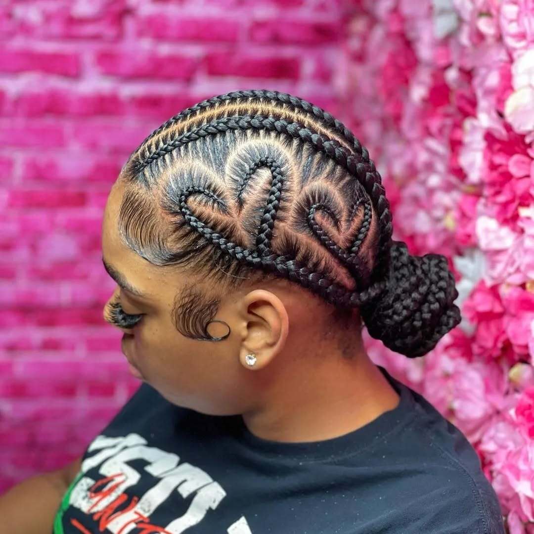 Braided Style With Heart Patterns Braided Style With Heart Patterns — Trendy Hairstyles for Teens