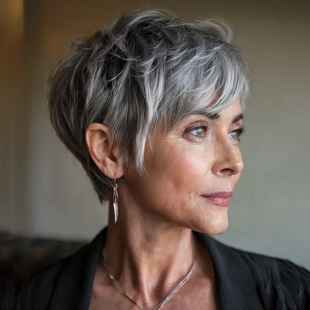 Edgy Blonde Mullet With Short Fringe — Trendy Hairstyles for Thick Hair