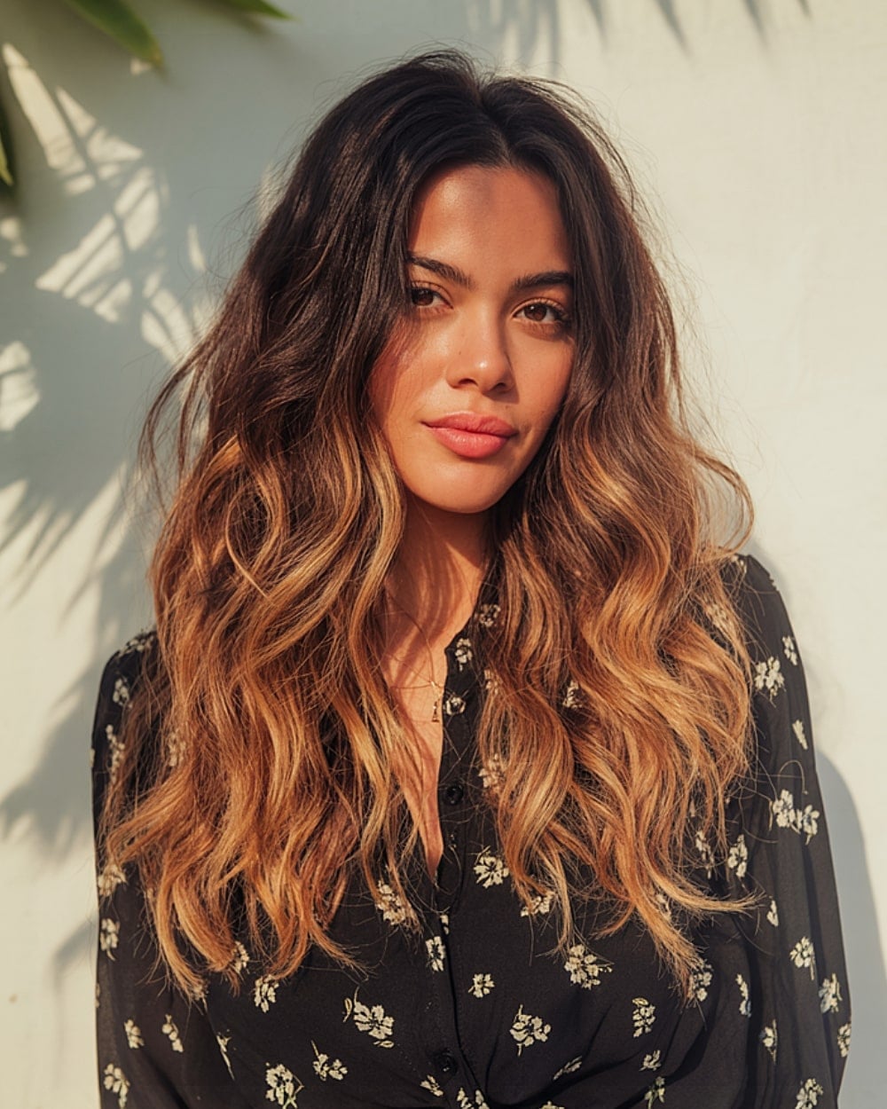 Dark Brown To Blonde Balayage Long Layers — Trendy Hairstyles for Thick Hair