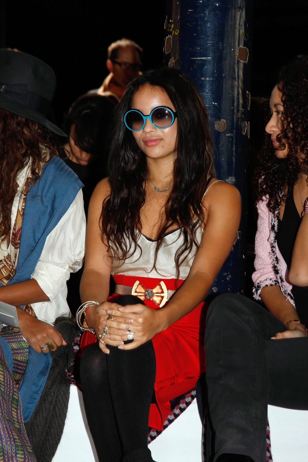 Satin Camisole with Red Skirt and Layered Jewelry Satin Camisole with Red Skirt and Layered Jewelry — Trendy Indie Outfits