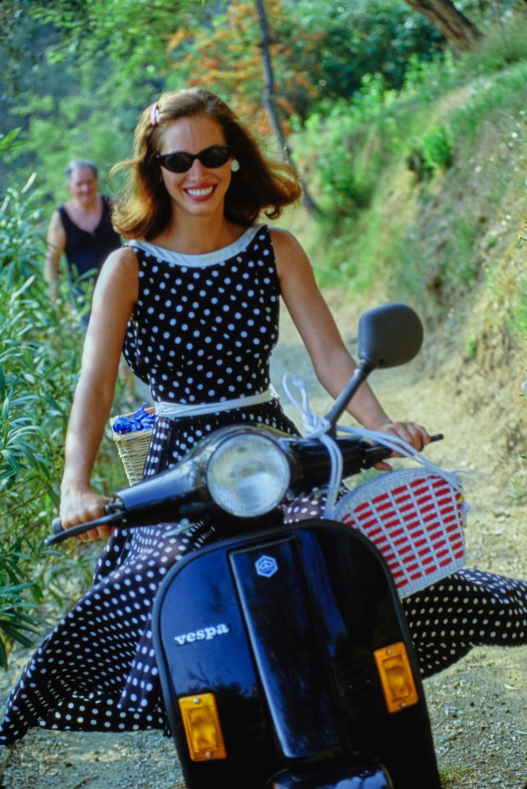 Black and White Polka Dot Fit and Flare Dress — Trendy Italian Outfits