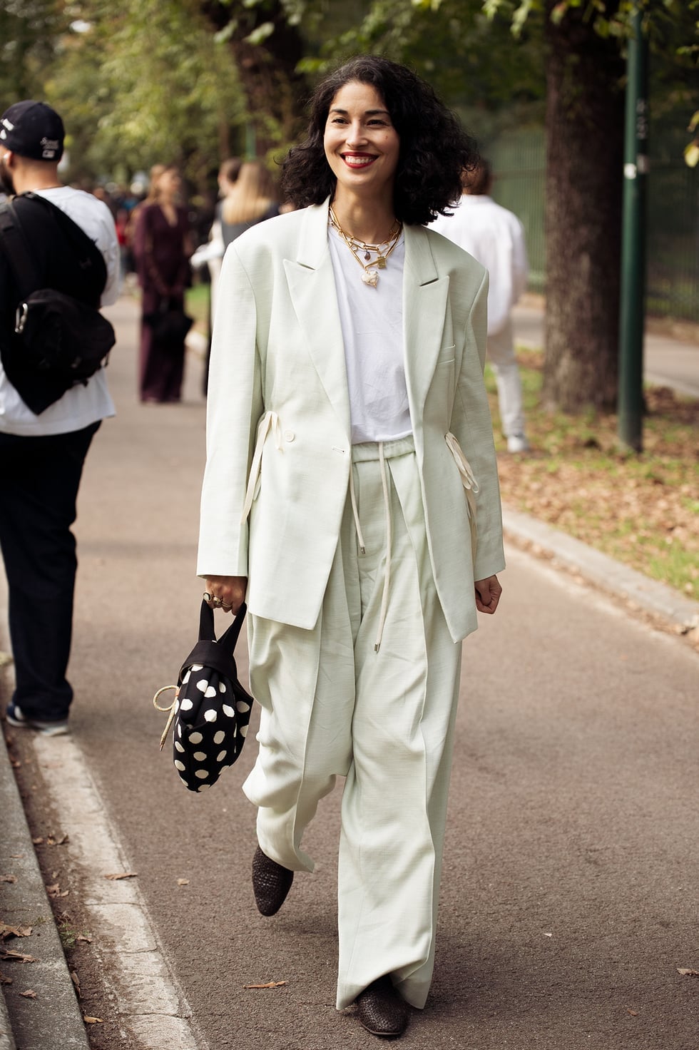 Oversized Mint Green Linen Blend Suit Oversized Mint Green Linen Blend Suit — Trendy Italy Outfits