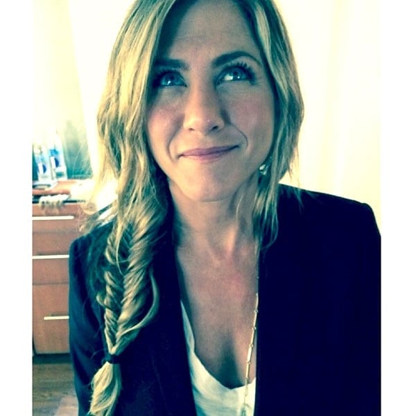 Collarbone Fishtail Braid With Bangs Collarbone Fishtail Braid With Bangs — Trendy Jennifer Aniston Hair