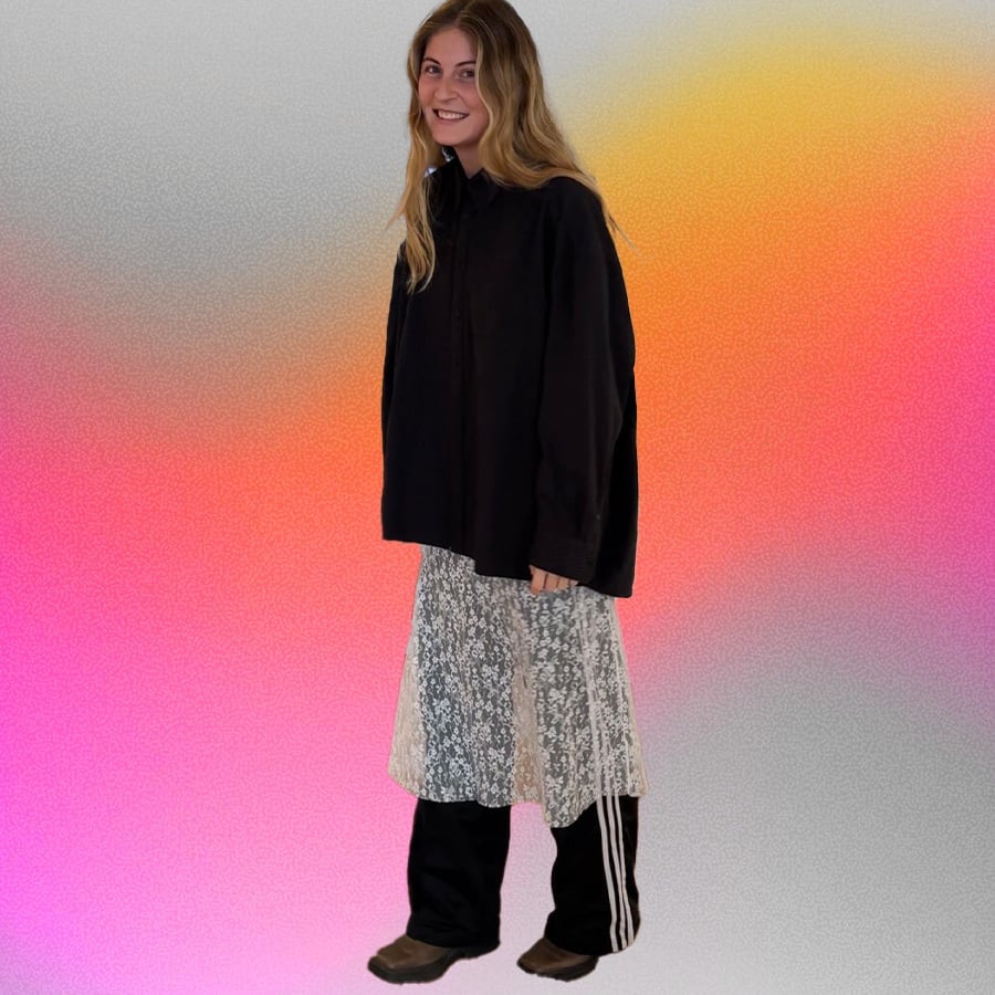 Oversized Blazer With Satin Slip Dress Oversized Blazer With Satin Slip Dress — Trendy Layering Outfits