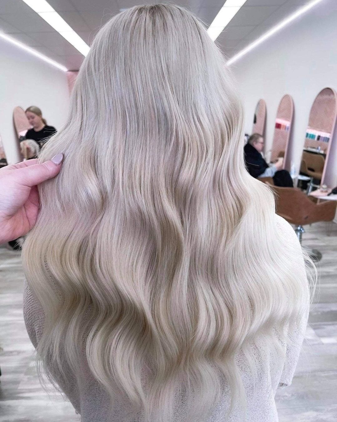 Mid-Back Dimensional Ash Blonde — Trendy Light Hair Color