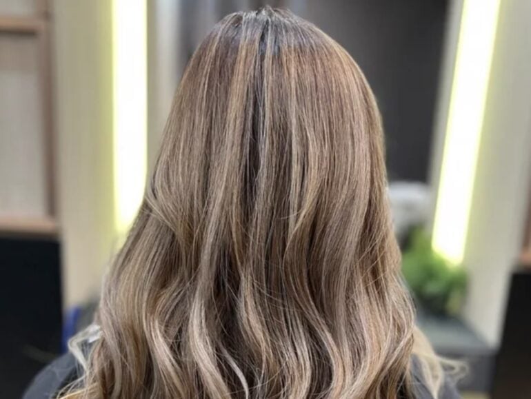 Mid-Back Root Shadow To Ash Blonde — Trendy Light Hair Color