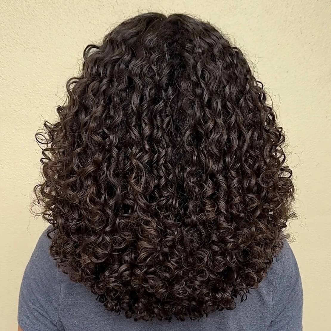 Shoulder Length Dark Brown With Volume Shoulder Length Dark Brown With Volume — Trendy Long Curly Hair