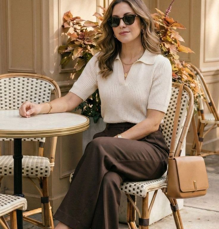 Silk Blouse and Denim Jeans Smart Casual Pairing Silk Blouse and Denim Jeans Smart Casual Pairing — Trendy Minimalist Outfits