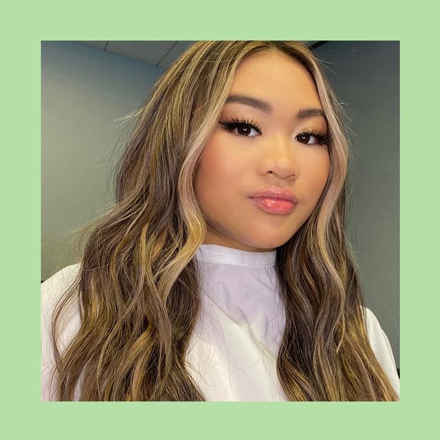 Long Blonde Hair With Lived-In Money Piece — Trendy Money Piece Hair