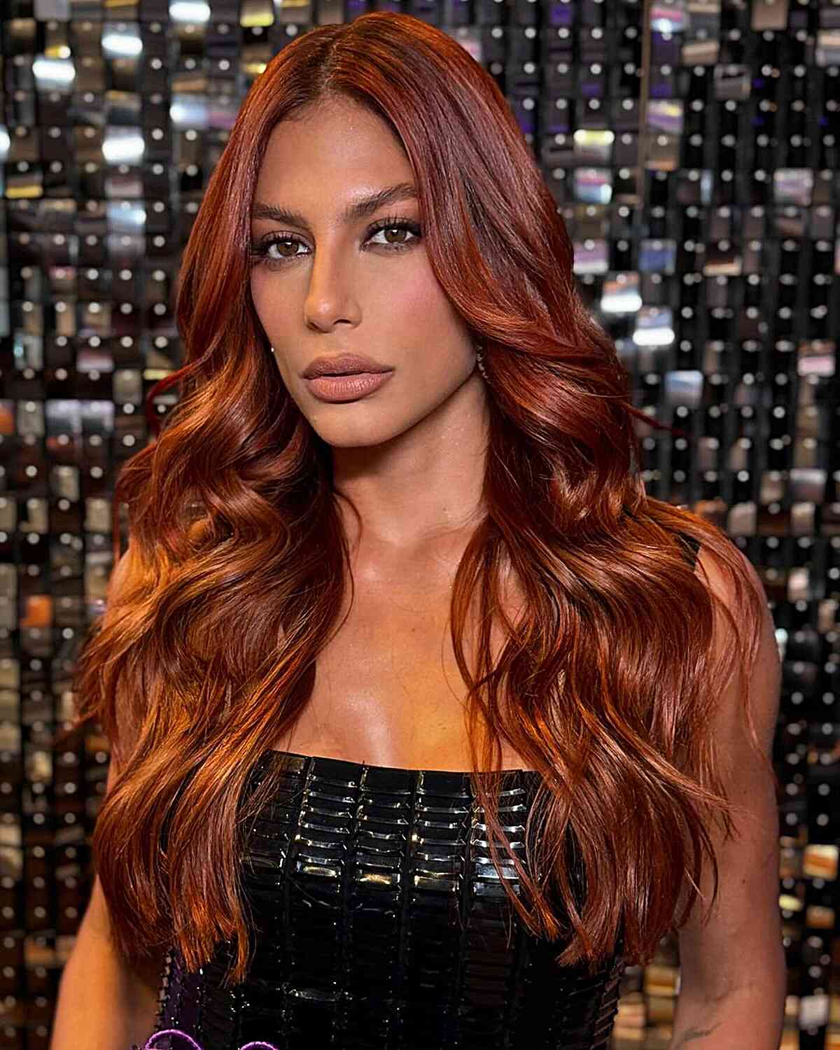 Auburn With Warm Ginger Balayage Auburn With Warm Ginger Balayage — Trendy Natural Red Hair