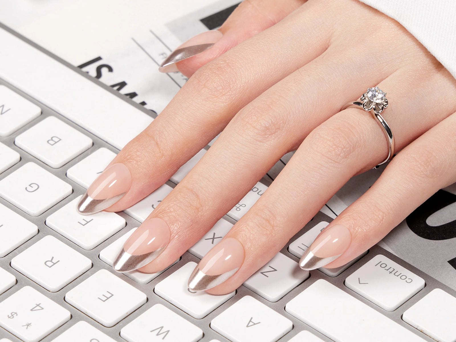 Office Chic Press-On Nails | Elegant & Professional Designs – Fast US Shipping – Vsalon