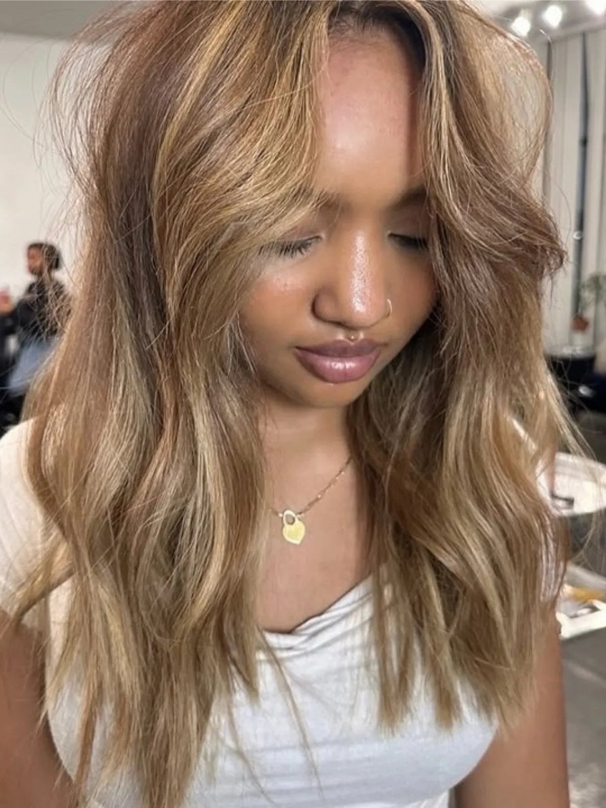 Mid-Back Creamy Blonde Balayage Mid-Back Creamy Blonde Balayage — Trendy Old Money Blonde