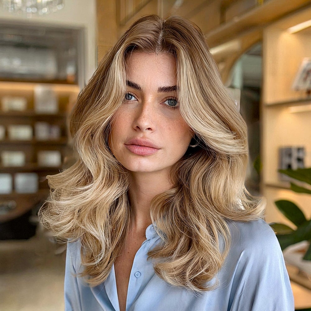 Collarbone Beige Blonde With Highlights Collarbone Beige Blonde With Highlights — Trendy Old Money Blonde