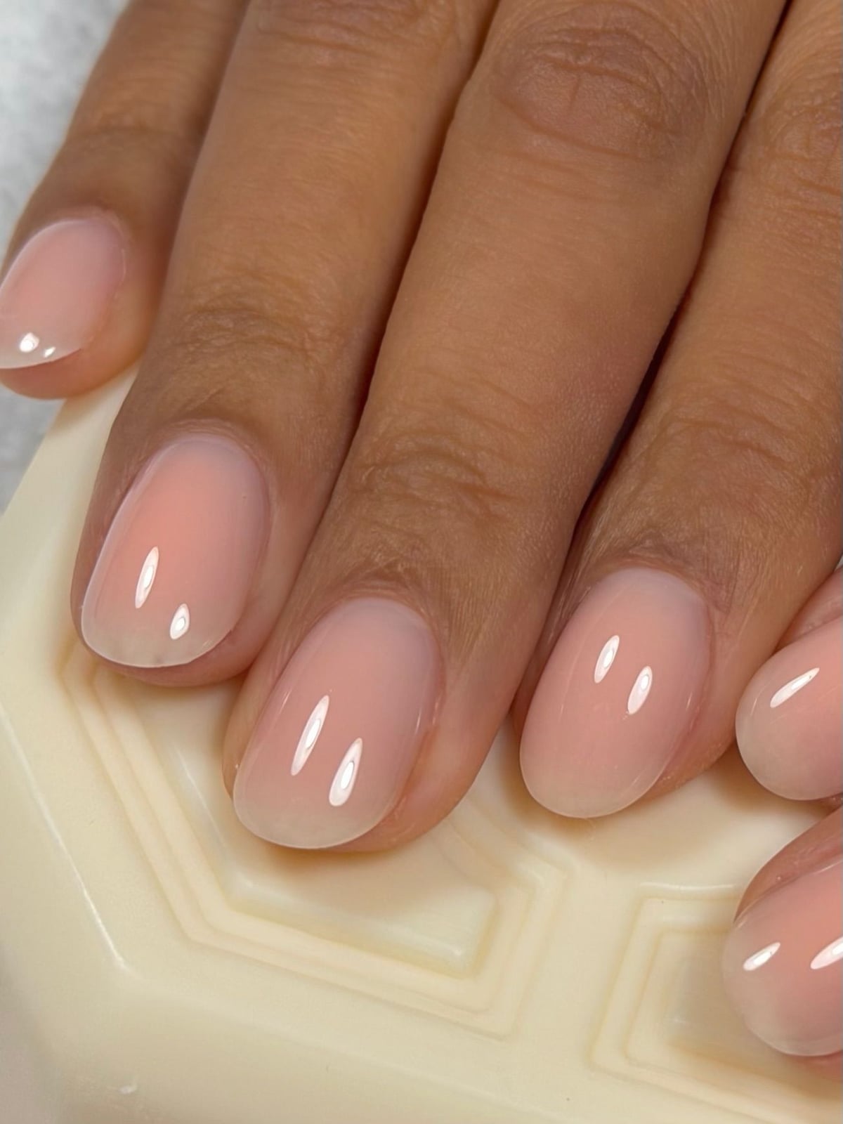Short Almond Milky Pink Nude Glossy Short Almond Milky Pink Nude Glossy — Trendy Old Money Nails