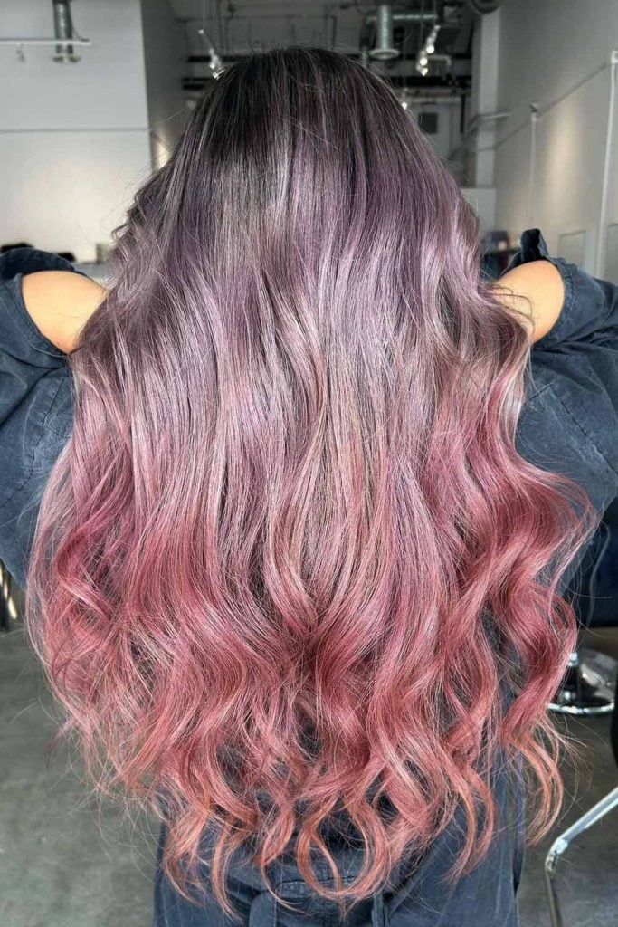 Collarbone Layers Dark Brown To Blonde Ombre Collarbone Layers Dark Brown To Blonde Ombre — Trendy Ombre Hair Color