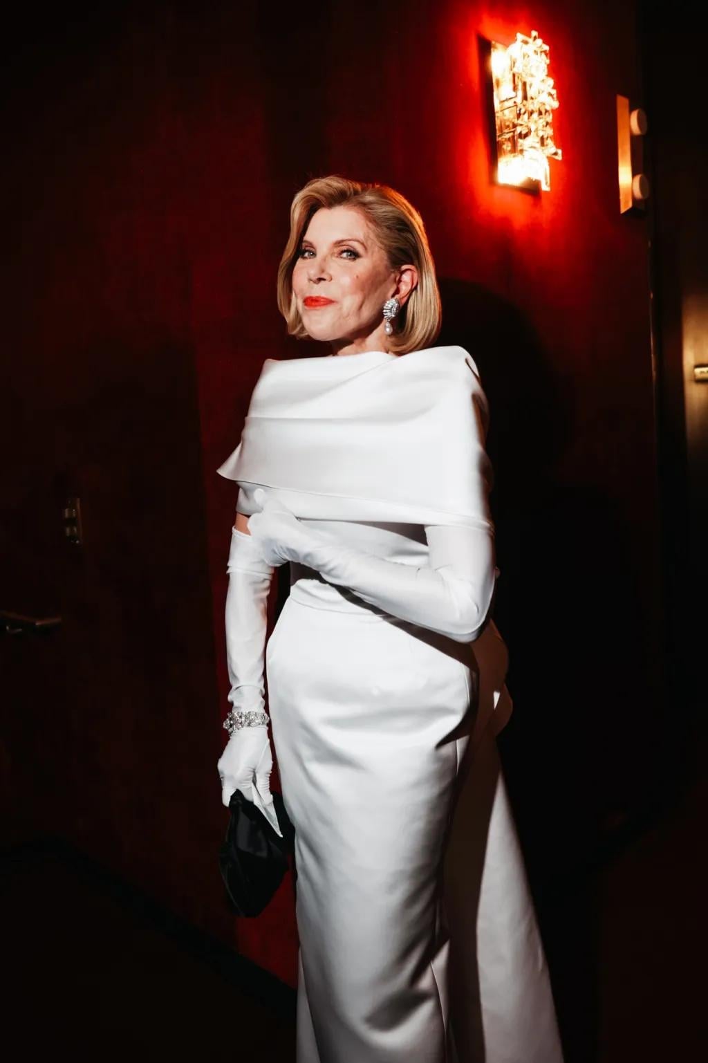 White Satin Gown with Dramatic Wrap and Opera Gloves White Satin Gown with Dramatic Wrap and Opera Gloves — Trendy Opera Outfits