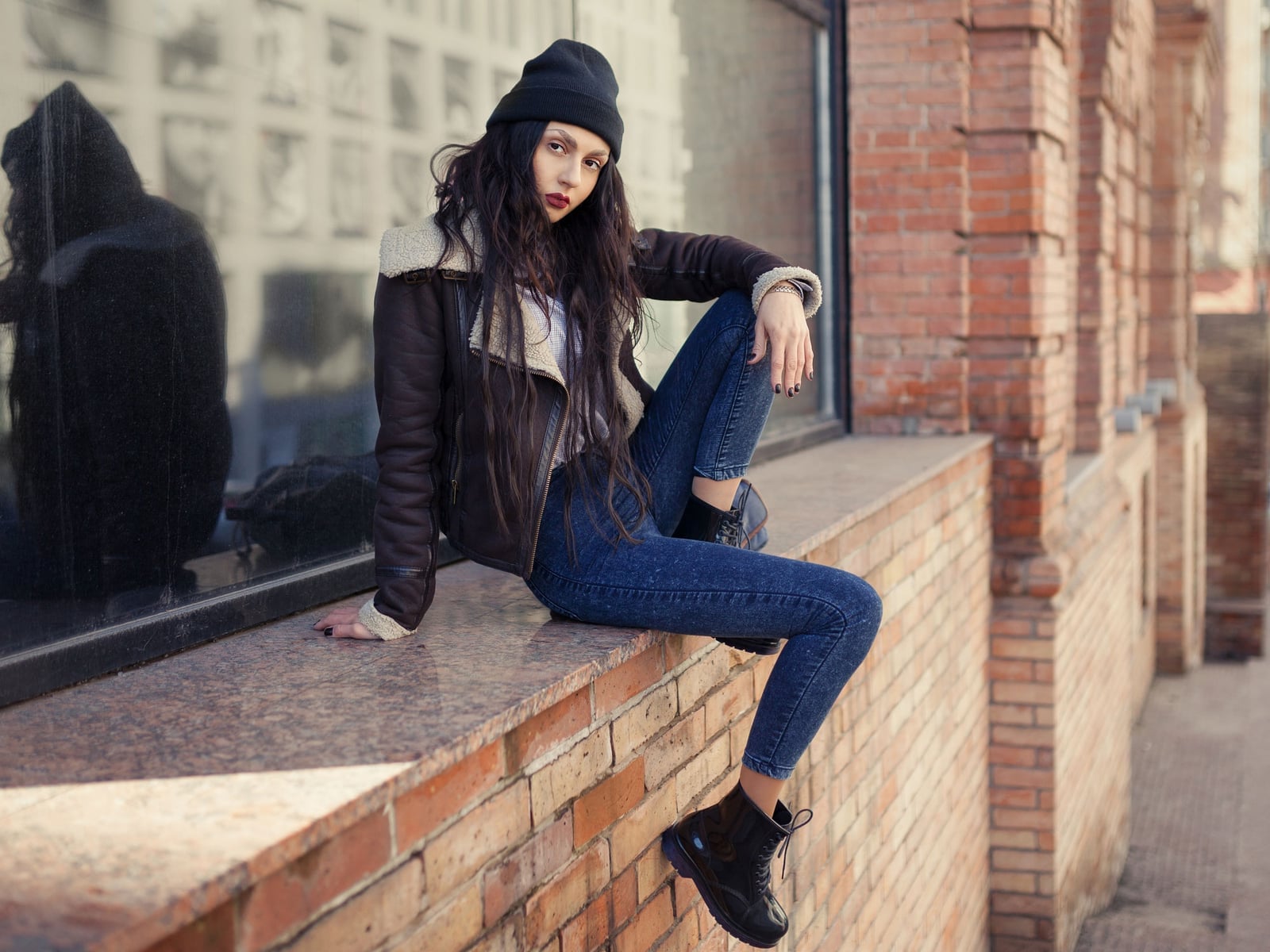Brown Aviator Jacket With Sherpa Collar Brown Aviator Jacket With Sherpa Collar — Trendy Outfits for Teens