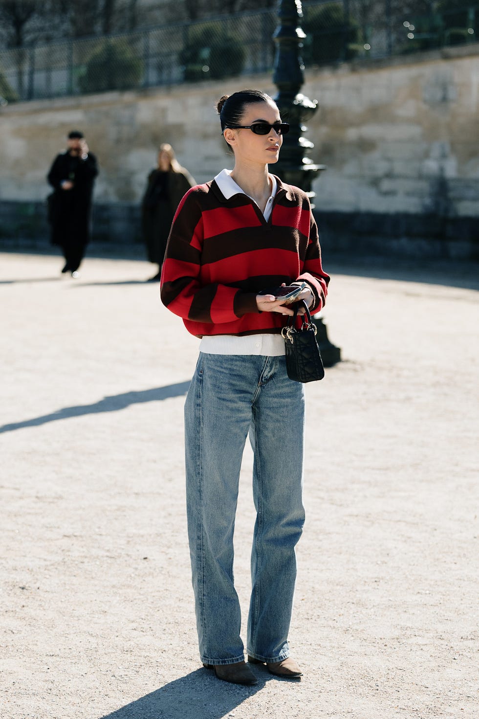 Striped Rugby Shirt Over Polo with Loafers — Trendy Ralph Lauren Outfits