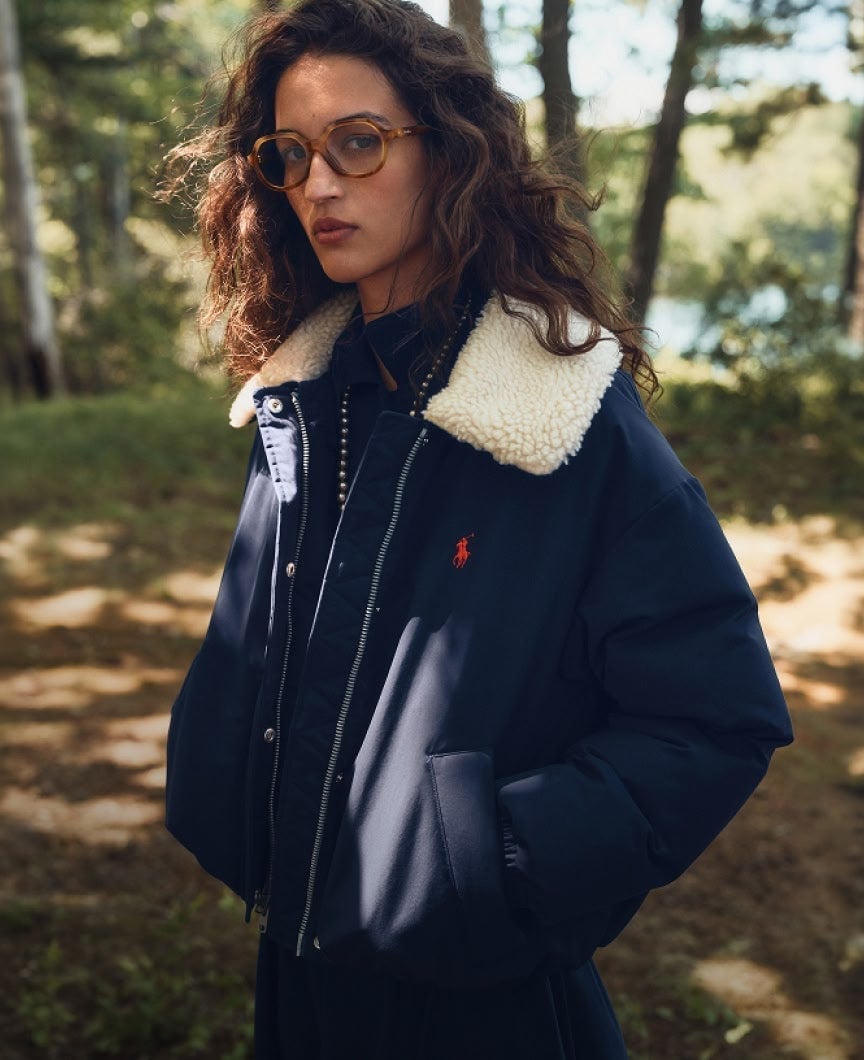 Puffer Jacket with Shearling Collar — Trendy Ralph Lauren Outfits