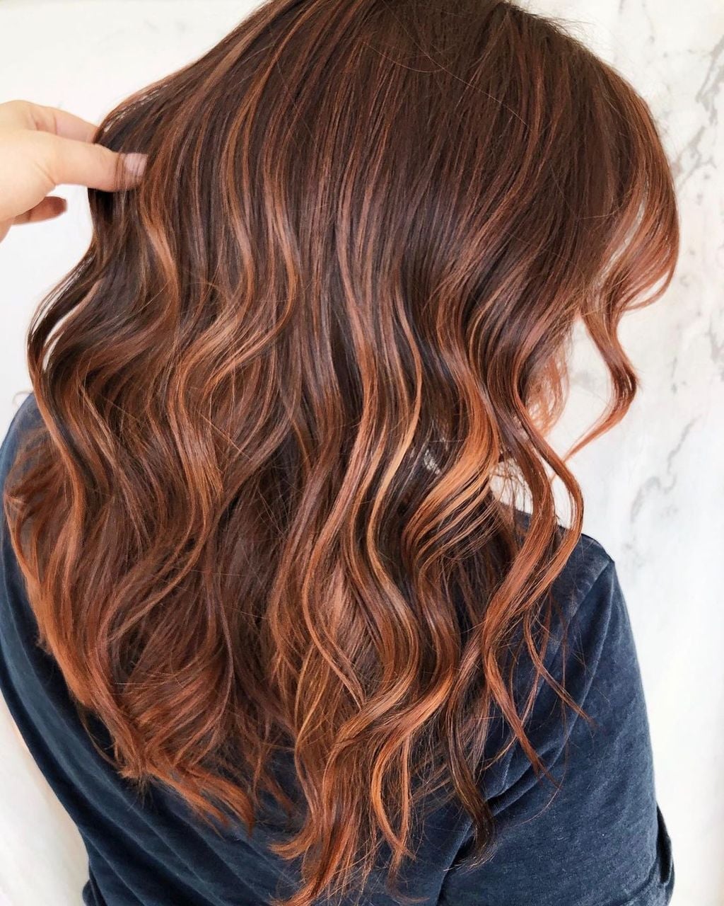 Red Base with Copper Highlights Red Base with Copper Highlights — Trendy Red Hair with Highlights
