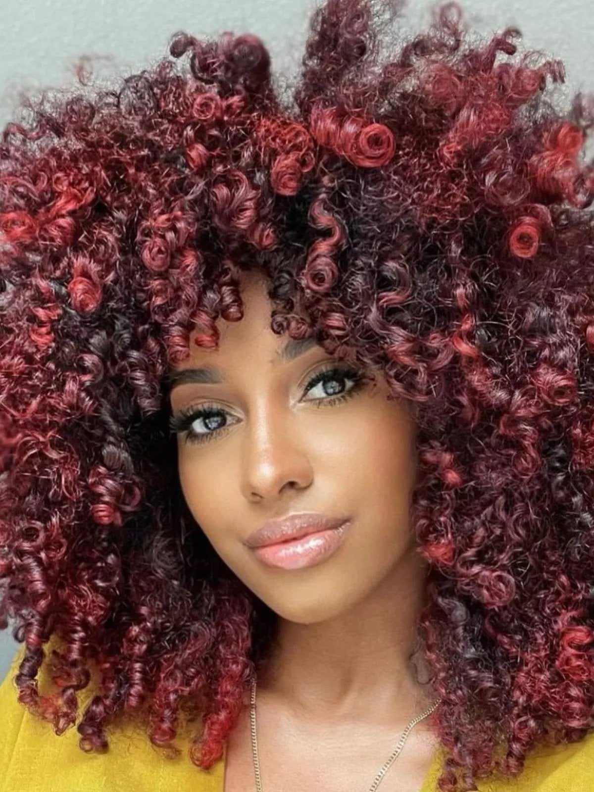 Medium Red Base with Lighter Red Highlights Medium Red Base with Lighter Red Highlights — Trendy Red Hair with Highlights