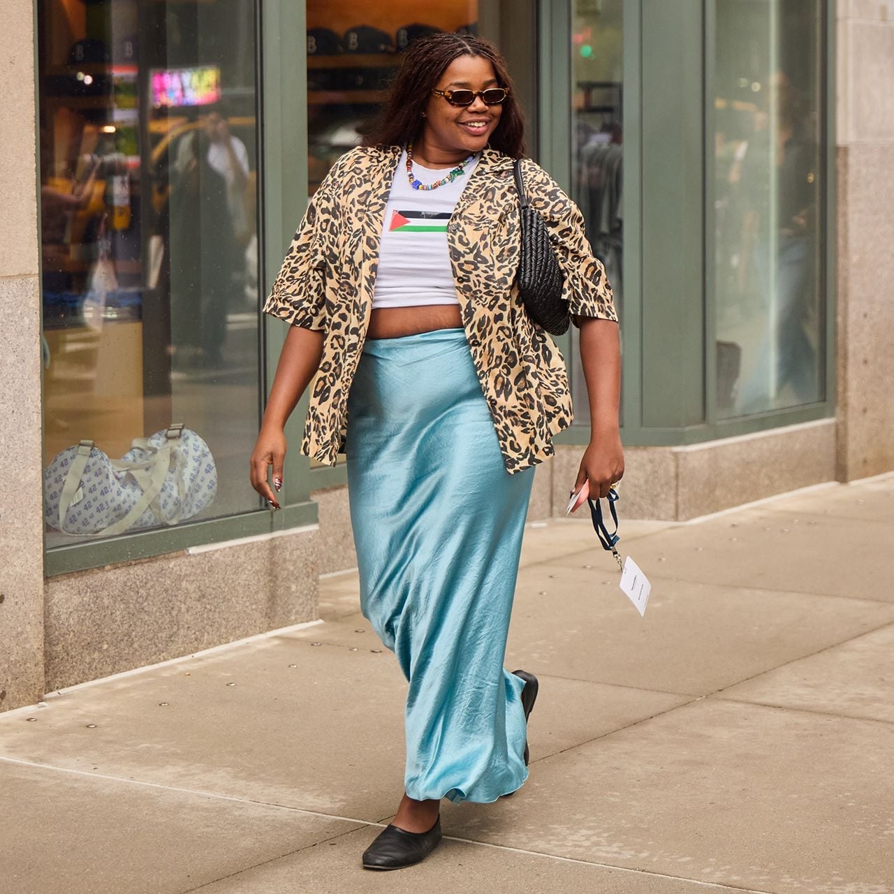 Satin Slip Skirt with Leopard Print Jacket Satin Slip Skirt with Leopard Print Jacket — Trendy School Outfits