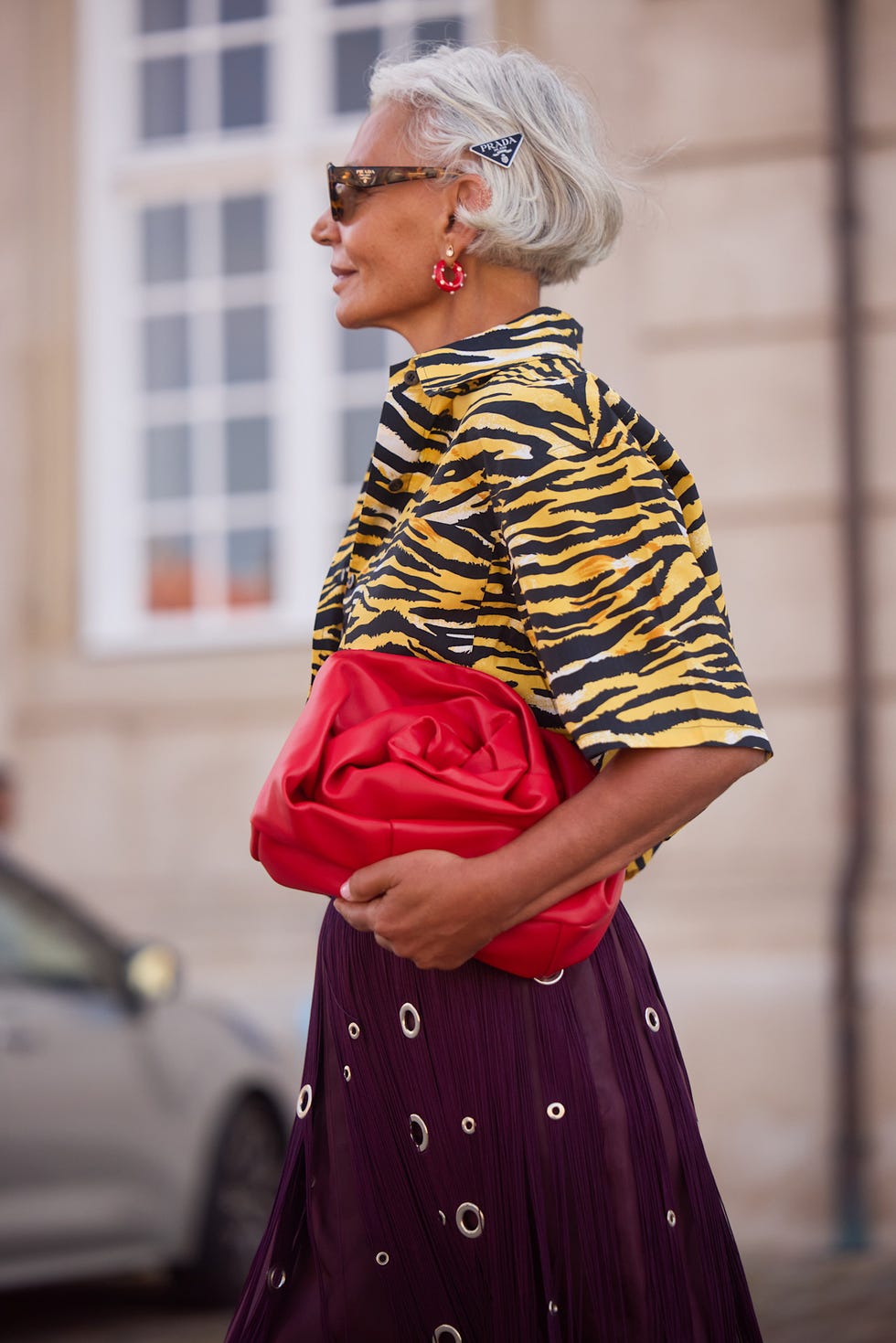 Textured Silver Grey Bob With Side Bangs Textured Silver Grey Bob With Side Bangs — Trendy Short Bob